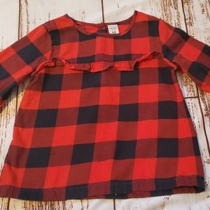 Carter's Buffalo Check Flannel Top